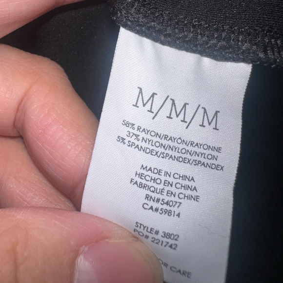 Cabi Swanky Black Tunic women’s top size Medium EUC - Picture 5 of 7